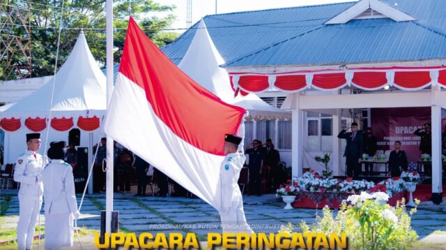 Suasana Pelaksanaan Upacara Harkitnas 2024. Foto Bagian Humas Pemda uton Tengah/ Adin