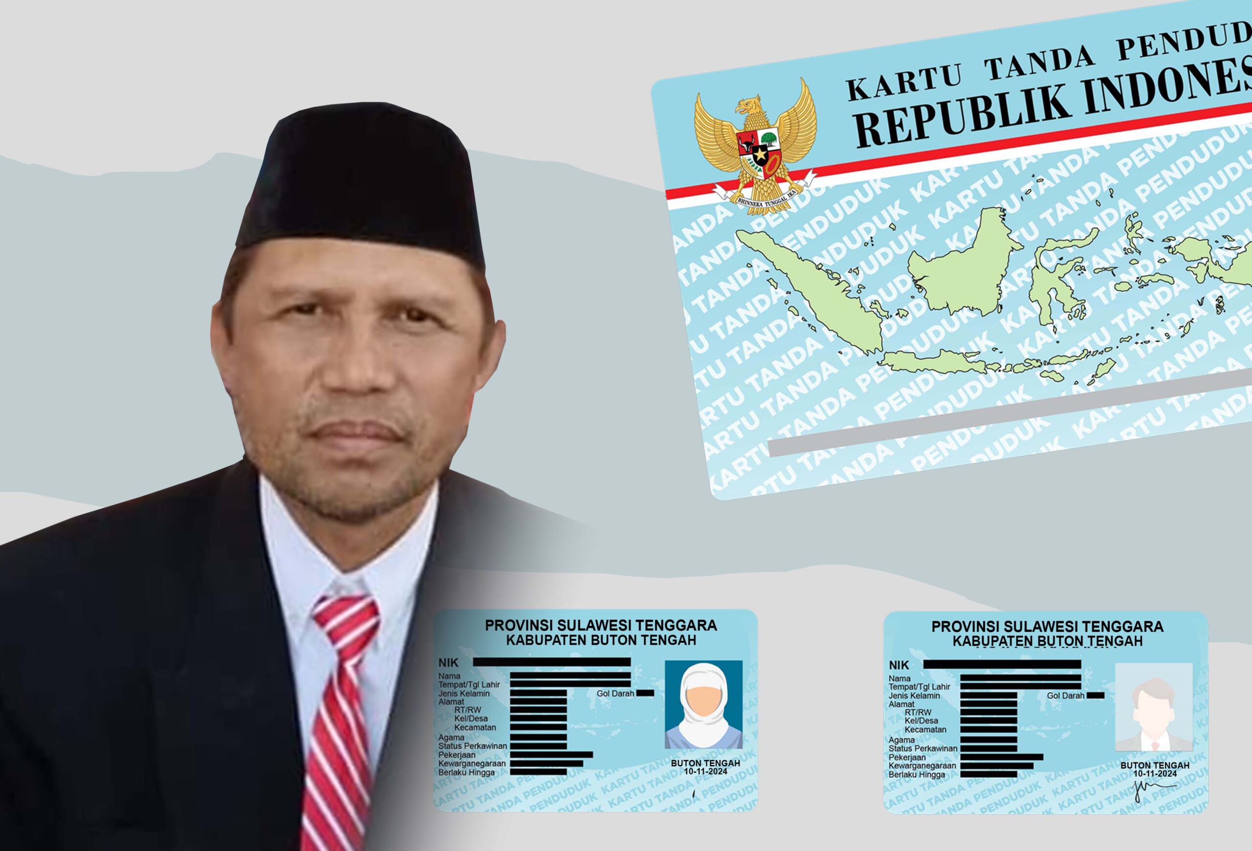 Kepala Dinas Kependudukan dan Pencatatan Sipil (Disdukcapil) Kabupaten Buton Tengah, Tamrin Mau, S.Pd., M.M.Pd. Foto : IST