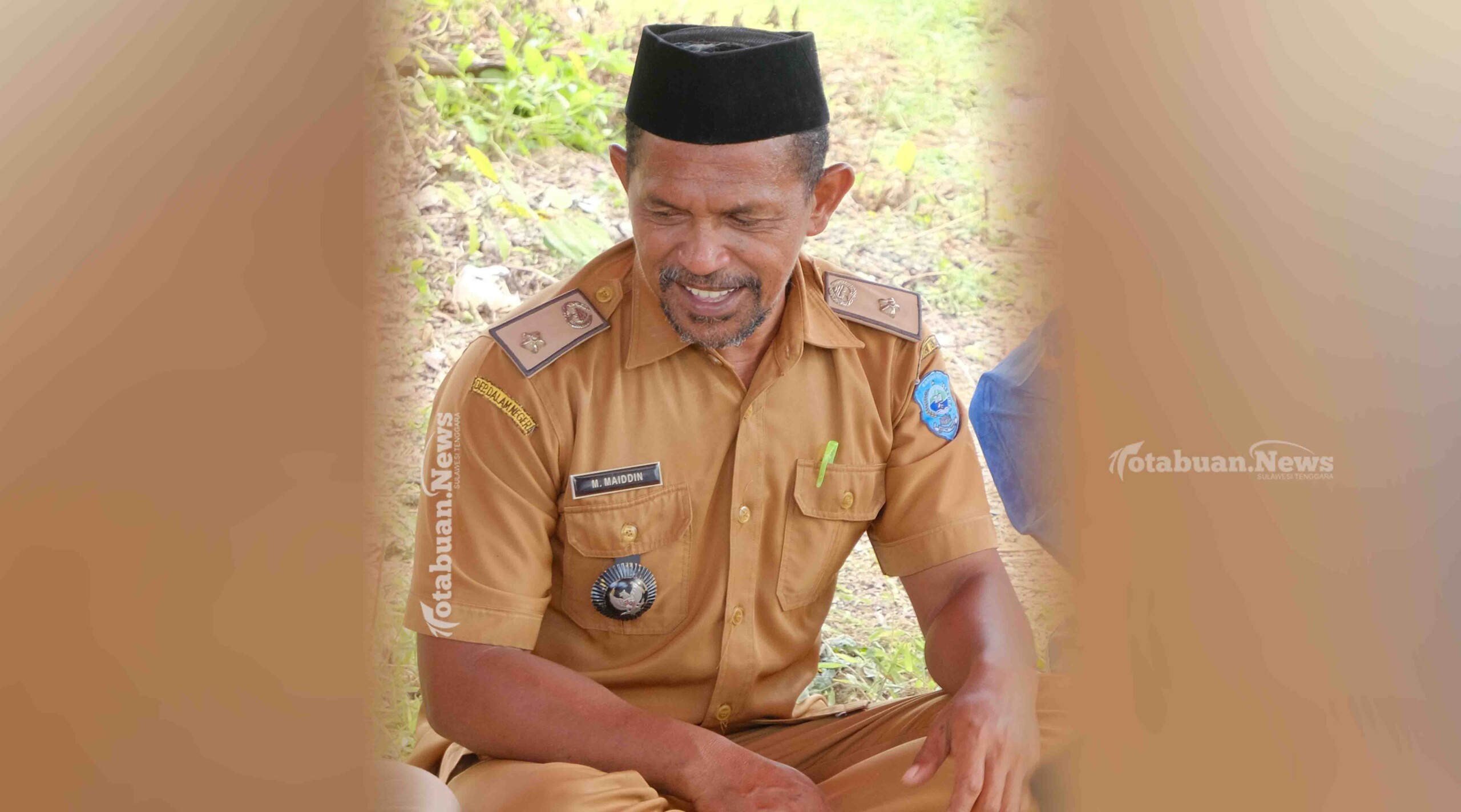 Kepala Desa Wakambangura, M. Maiddin. Foto: Muhammad Shabuur