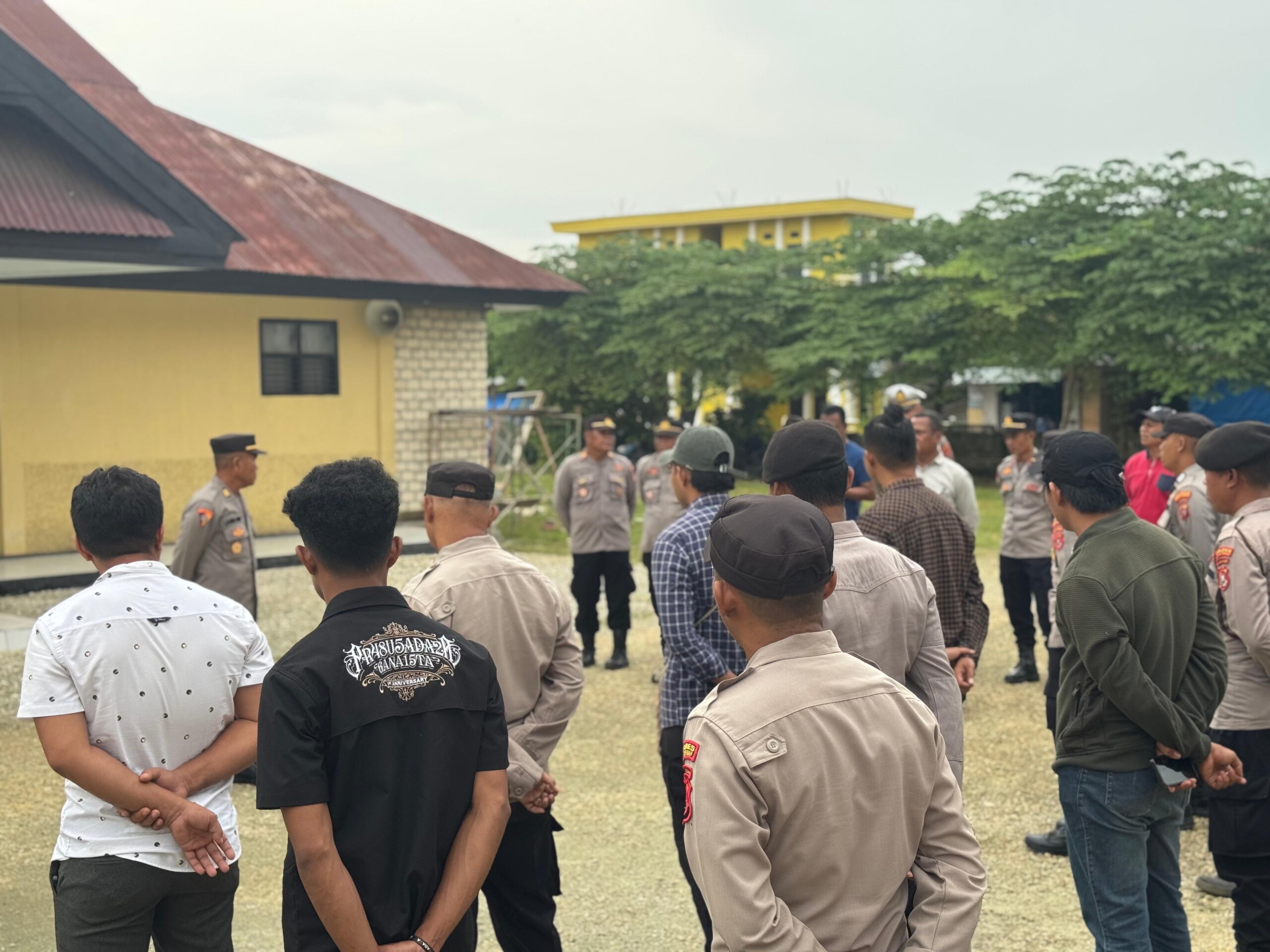 Personil Polres Buton Tengah saat menggelar Apel Siaga, Foto : Humas Polres Buteng