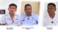 Komisi III DPRD Buteng, Bobi Ertanto, Kadis Koperasi dan UMKM Siruddin dan Ketua Komisi II Awaluddin saat dikonfirmasi. Foto. IST