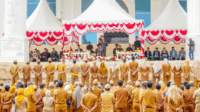 Pemerintah Kabupaten Buton Tengah menggelar upacara peringatan Hari Lahir Pancasila di halaman Kantor Bupati Bumi Praja Labungkari, Foto : IST