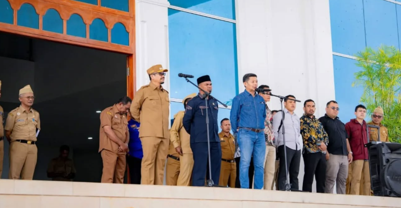 Bupati Buton Tengah Terima Mahasiswa KKN USN Kolaka, Tekankan Nilai Pengabdian dan Pembelajaran Sosial. Foto : IST