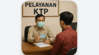 Ilsutrasi Pelayanan EKTP. Foto : ISt